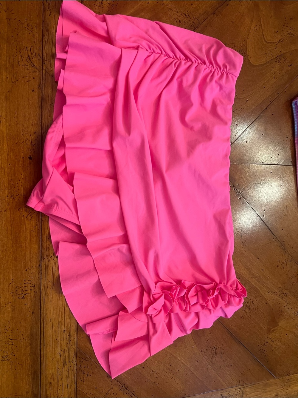 La Blanca Hot Pink Ruffle Swim Skirt - Picture 2 of 6